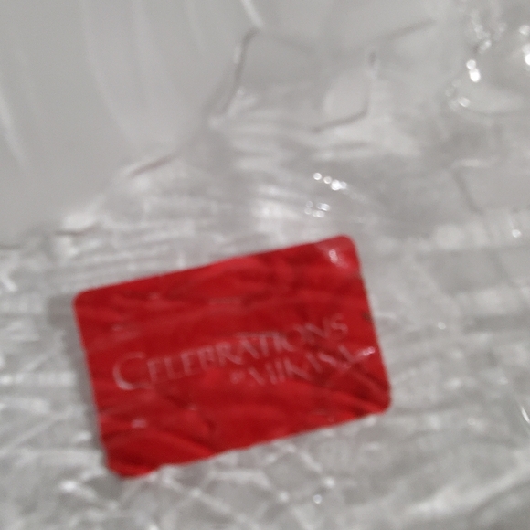 NWT Mikasa Crystal Nativity Plate Clear Serving Dish Stable Manger - Picture 4 of 8